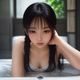 女性用户头像插画，短卷发表情温和